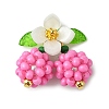 Glass Seed Beaded Pendants PALLOY-MZ01338-03-1