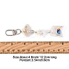 ABS Plastic Imitation Pearl & Acrylic & Synthetic Turquoise & Shell Pendant Decorations KEYC-FS00038-02-2
