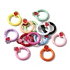 Spray Painted Alloy Spring Gate Rings PALLOY-R141-04-1