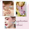 180Pcs 9 Style Two Tone Polyester Fabric Wings Crafts Decoration FIND-SC0004-17-5