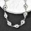 304 Stainless Steel Ladybug Link Chain Necklaces for Women Men NJEW-K249-21A-P-2