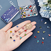 72Pcs 12 Colors Platinum Alloy Charms RGLA-SC0001-05-3