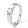 Bass Micro Pave Cubic Zirconia Ring RJEW-Z033-22A-1