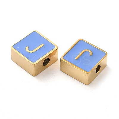 304 Stainless Steel Enamel Beads STAS-L022-293G-J-1