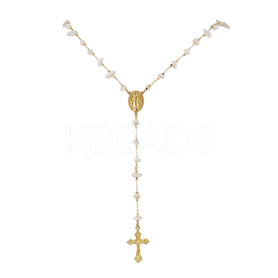 Rosary Bead Necklaces NJEW-JN04883-1