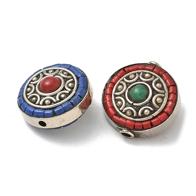 Handmade Tibetan Style Beads TIBEB-C002-07AS-1