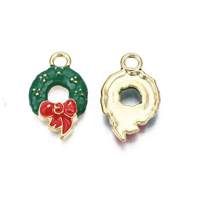 Rack Plating Alloy Enamel Charms LS-X-ENAM-N055-167-1