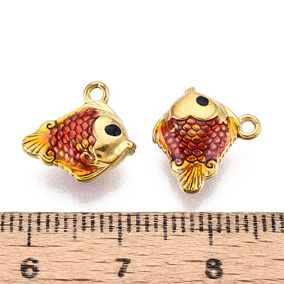 Ion Plating(IP) 304 Stainless Steel Enamel Charms STAS-N114-08G-1