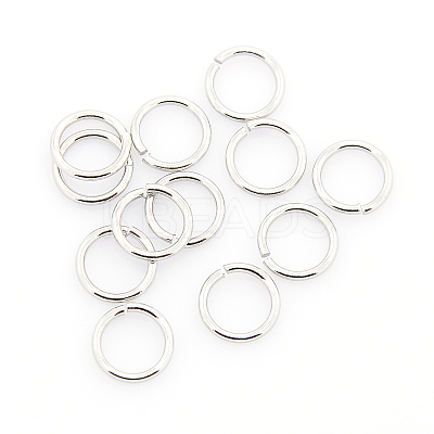 Tarnish Resistant 304 Stainless Steel Open Jump Rings STAS-J013-10x0.8mm-01-1