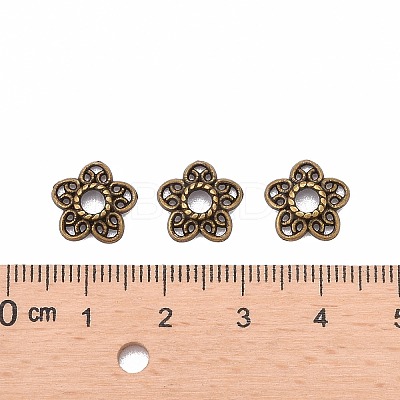 Tibetan Style Alloy Bead Caps LS-K0P34071-1