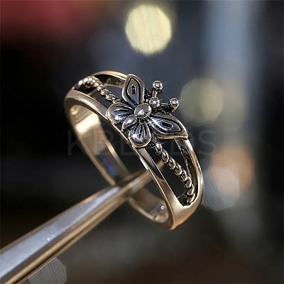 Butterfly Hollow Out Alloy Finger Rings FS-WG9DE85-01-1