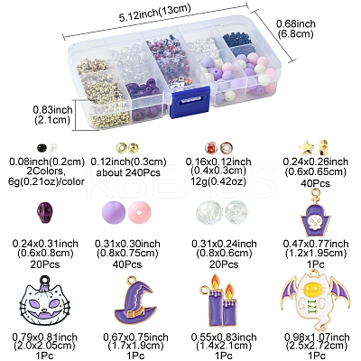 Halloween Theme DIY Bead Kits DIY-FS0006-96B-1