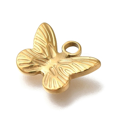 Ion Plating(IP) 304 Stainless Steel Charms STAS-C059-04G-1-1