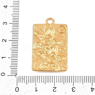 304 Stainless Steel with Synthetic Turquoise Pendants STAS-H253-01B-G-1