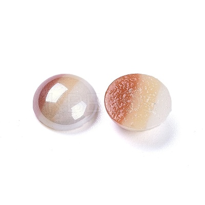 Opaque Glass Cabochons GGLA-S038-12K-8mm-1