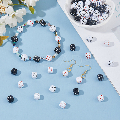 210Pcs 3 Colors Acrylic Beads FIND-HS0001-45-1