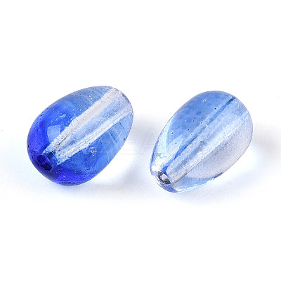 Baking Paint Transparent Glass Beads DGLA-N014-10E-1