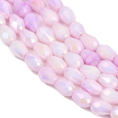 Anti-Tarnish Electroplate Glass Beads Strands GLAA-T025-13A-05-1