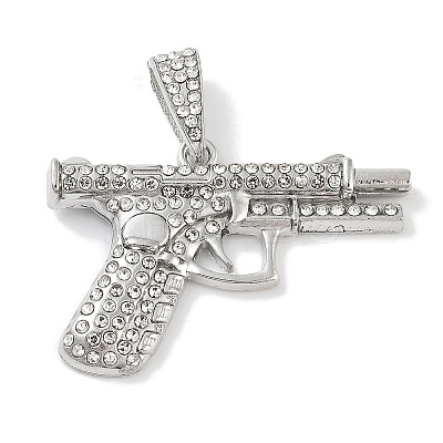 Alloy Rhinestone Pendants ALRI-S001-14A-P-1