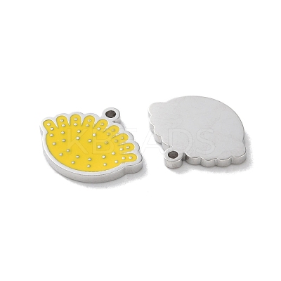 304 Stainless Steel Enamel Charms STAS-M102-27P-1