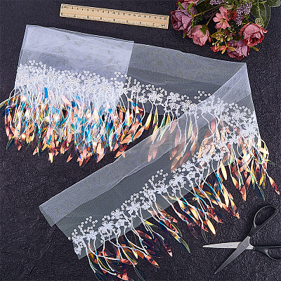 Polyester Tassel Lace Ribbon OCOR-WH20006-02C-1