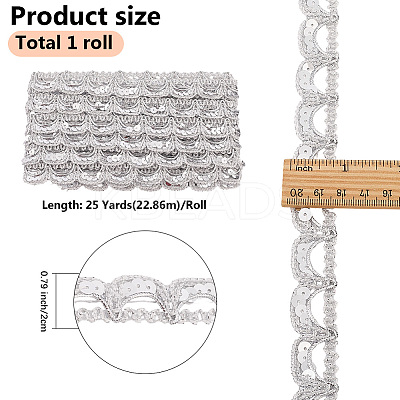 25 Yards Polyester Ribbon OCOR-GF0005-18B-1