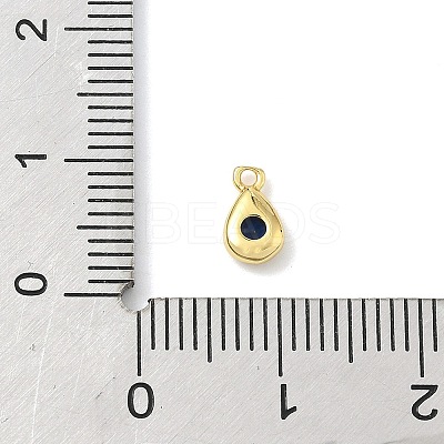 Brass Micro Pave Cubic Zirconia Charms KK-G548-20G-02-1