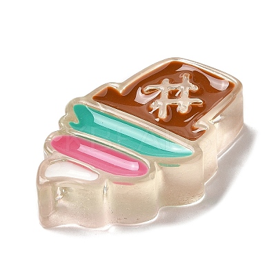 Translucent Resin Imitation Food Decoden Cabochons LS-RESI-H147-01I-1