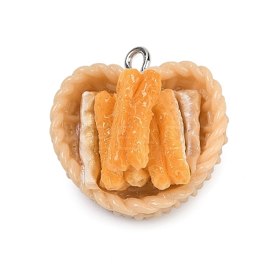 Opaque Resin Pendants RESI-S016-01E-1