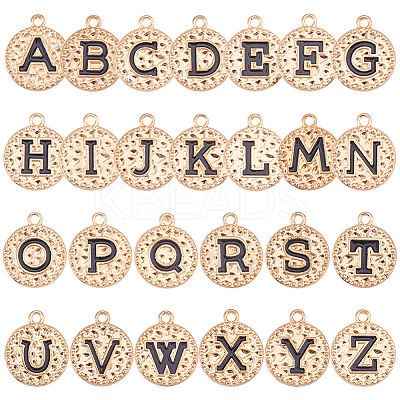 1Bag 26Pcs Alloy Enamel Pendants ENAM-HS0001-09B-1