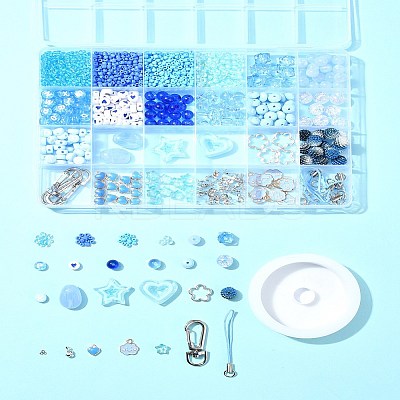 Ocean Color DIY Mobile Phone Strap Making Kit DIY-FS0006-56-1