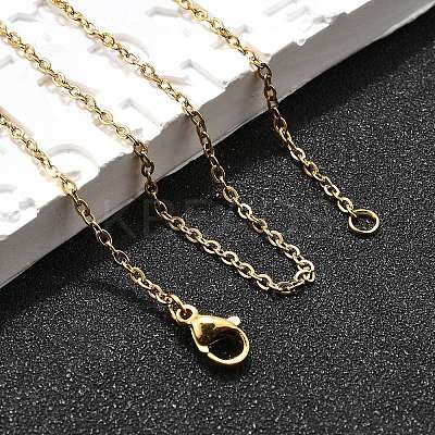 304 Stainless Steel Cable Chains Necklaces X-NJEW-F226-04G-04-1