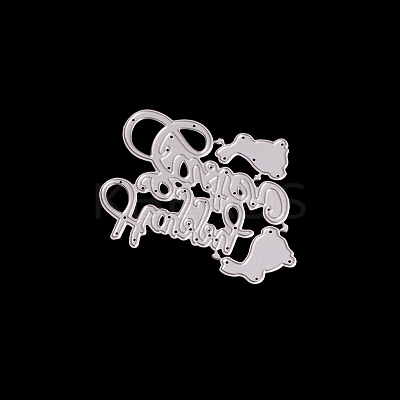 Word Happy Easter Frame Carbon Steel Cutting Dies Stencils LS-DIY-F028-03-1