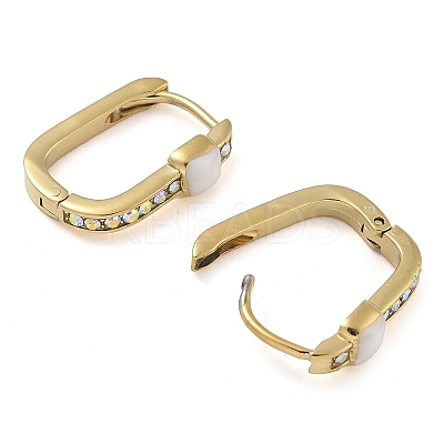 Ion Plating(IP) 304 Stainless Steel Hoop Earrings EJEW-B109-01G-02-1