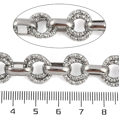 Non-Tarnish 304 Stainless Steel Link Chains CHS-A013-03P-01-1