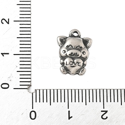 304 Stainless Steel Tibetan Style Pendants STAS-S185-10AS-C-1