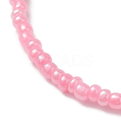 6Pcs 6 Colors Flower Acrylic Stretch Bracelets BJEW-JB10235-01-1