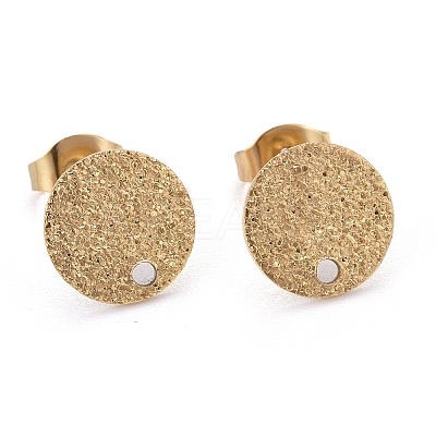 Ion Plating(IP) 304 Stainless Steel Stud Earring Findings X-STAS-Z021-B-01G-1