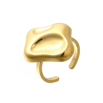 304 Stainless Steel Open Cuff for Women LS-RJEW-B109-02G-02-1
