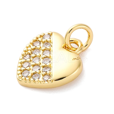 Brass Micro Pave Cubic Zirconia Pendants KK-S510-49G-03-1