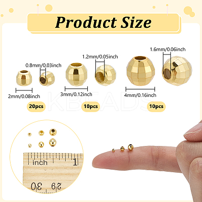 40Pcs 3 Styles 925 Sterling Silver Spacer Beads STER-GA0001-10-1