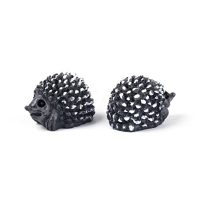 Synthetic Resin Hedgehog Miniature Ornaments AJEW-WH0606-67A-1