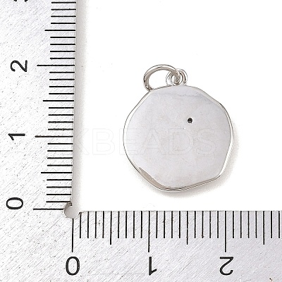 Brass Micro Pave Cubic Zirconia Pendants KK-G544-31P-1
