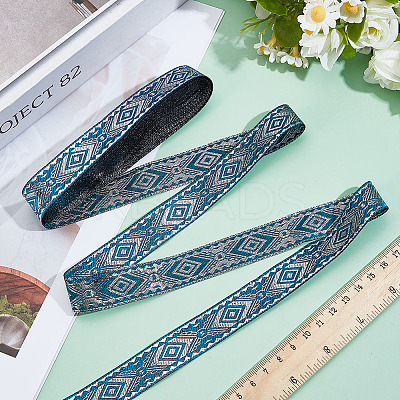 Ethnic Style Embroidery Polyester Ribbons OCOR-WH0109-042B-02-1