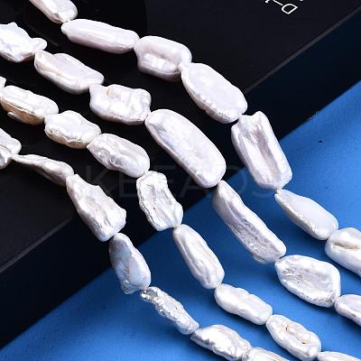 Nuggets Natural Baroque Pearl Keshi Pearl Beads Strands PEAR-Q004-34-1