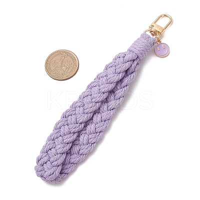 Handmade Woven Cotton Pendant Decorations HJEW-JM02797-1