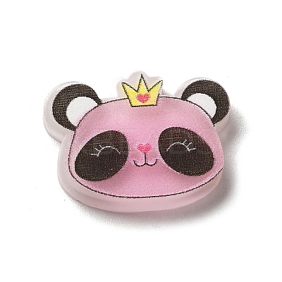 Cartoon Animal Opaque Resin Cabochons RESI-K019-45-1