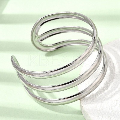 30MM 304 Stainless Steel 3-Strand Cuff Bangles for Women SA-CBA37BC-25P-1