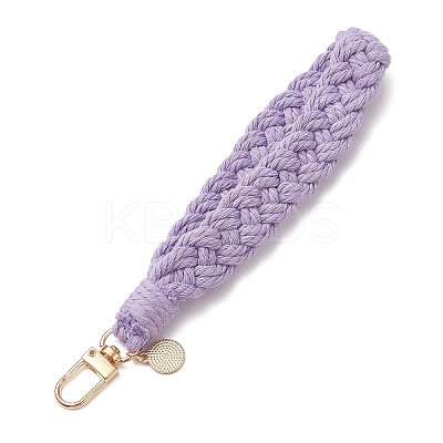 Handmade Woven Cotton Pendant Decorations HJEW-JM02797-1