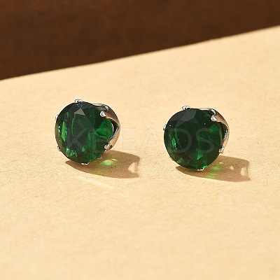 Cubic Zirconia Clip-on Earrings EJEW-L100-01P-06-1